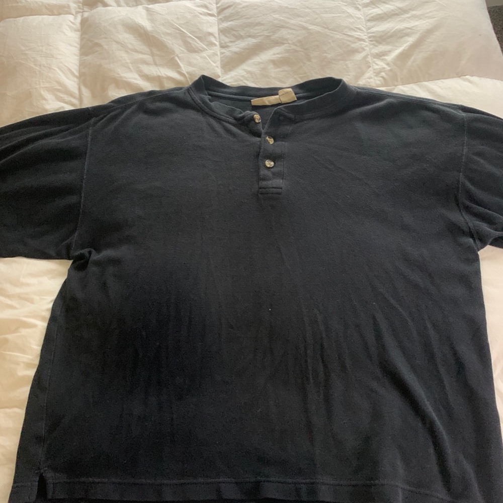 Black Button Up Top